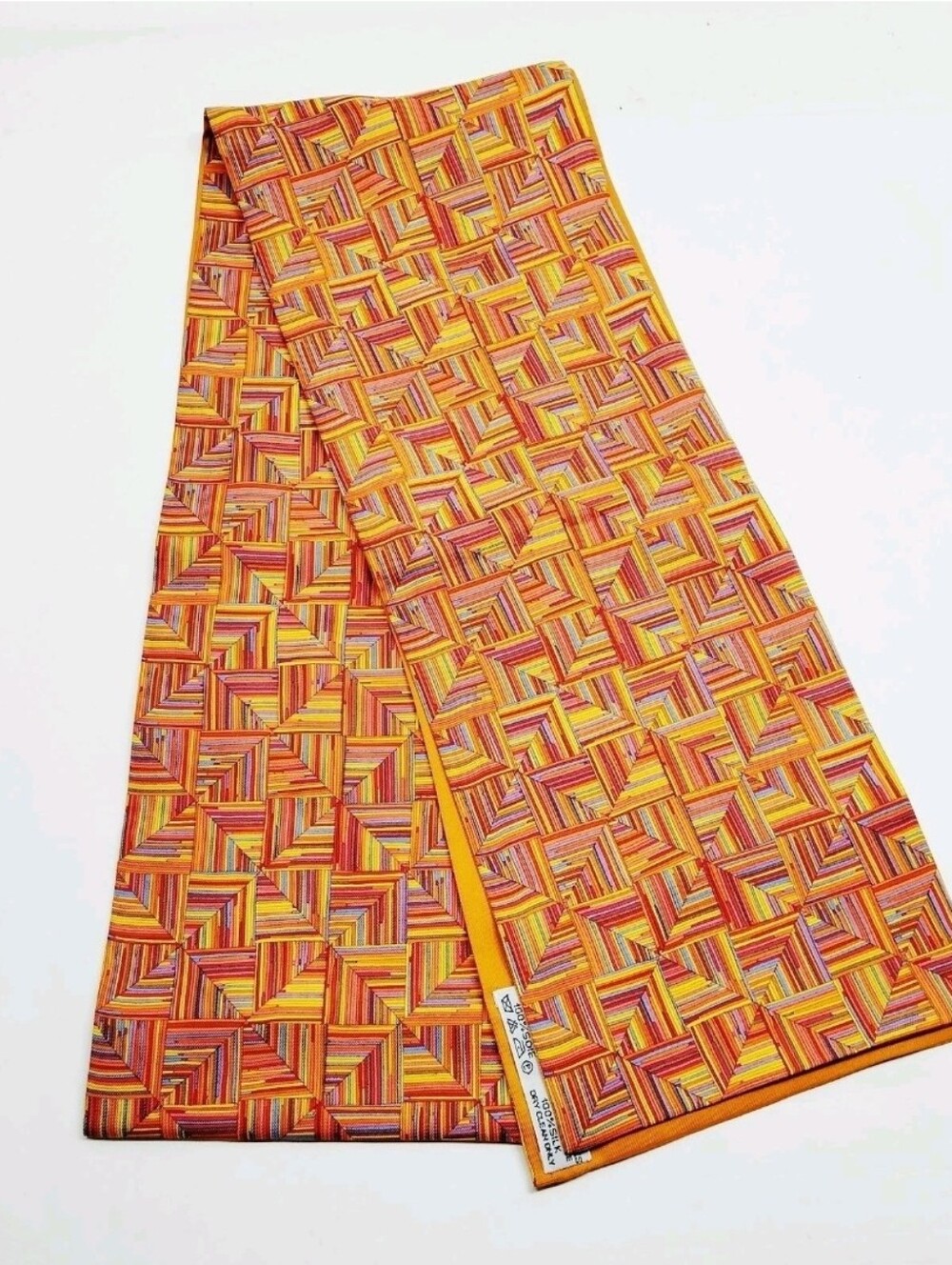 Hermes Orange Silk Scarf